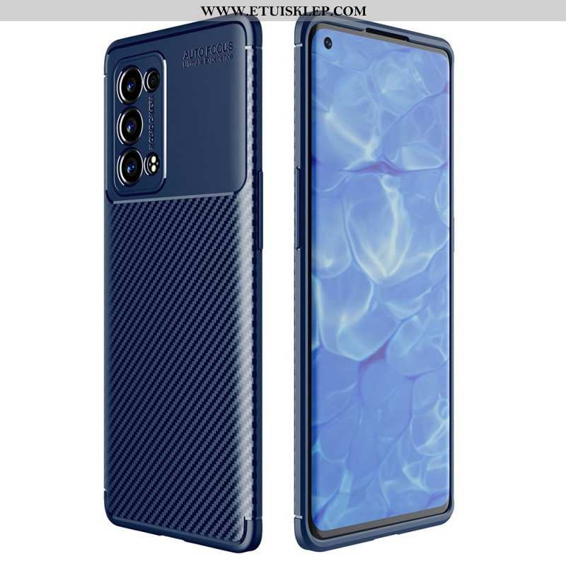 Etui do Oppo Reno 6 Pro 5G Wąż Z Włókna Węglowego